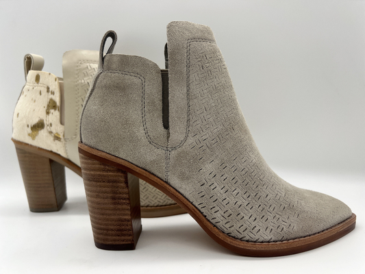 Τα ABS βάζουν τακούνια με TPR outsole, το μαλακές δέρμα σουέτ ρωγμών και τις μπότες αστραγάλων φορεμάτων των μεταλλικών τρίχας γυναικών δέρματος