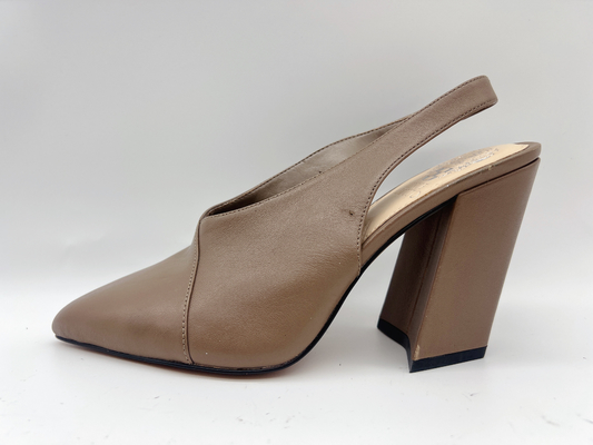 Ο υπολοχαγός Tan Ladies Soft Leather σανδάλια 5cm μοντέρνα υψηλά σανδάλια τακουνιών 10 ίντσα