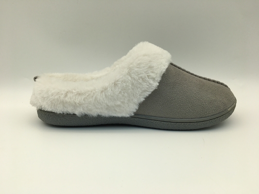 Χειμερινών θερμός δεράτων ανώτερος Microsuede παπουτσιών δέρματος παντοφλών άνετος δίχρωμος