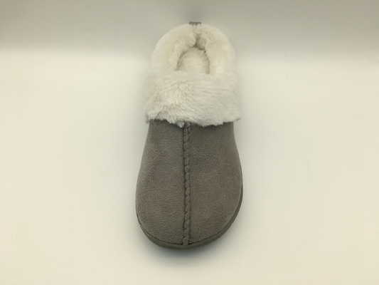 Χειμερινών θερμός δεράτων ανώτερος Microsuede παπουτσιών δέρματος παντοφλών άνετος δίχρωμος
