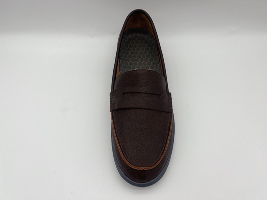 Άνετα αντιολισθητικά εργασίας Loafers γυναικείου επίπεδα δέρματος δέρματος παπουτσιών μαλακά δίχρωμα