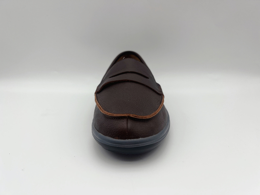 Άνετα αντιολισθητικά εργασίας Loafers γυναικείου επίπεδα δέρματος δέρματος παπουτσιών μαλακά δίχρωμα