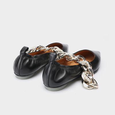 Εξατομικευμένη διαδικασία αλυσίδας Trim Office Lady Shoe μυτερή μύτη