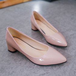 Γυναικεία υψηλά τακούνια 4cm Pointy παπουτσιών άνοιξη ενιαία επιχειρησιακό γραφείο αντλιών δέρματος ανώτερο