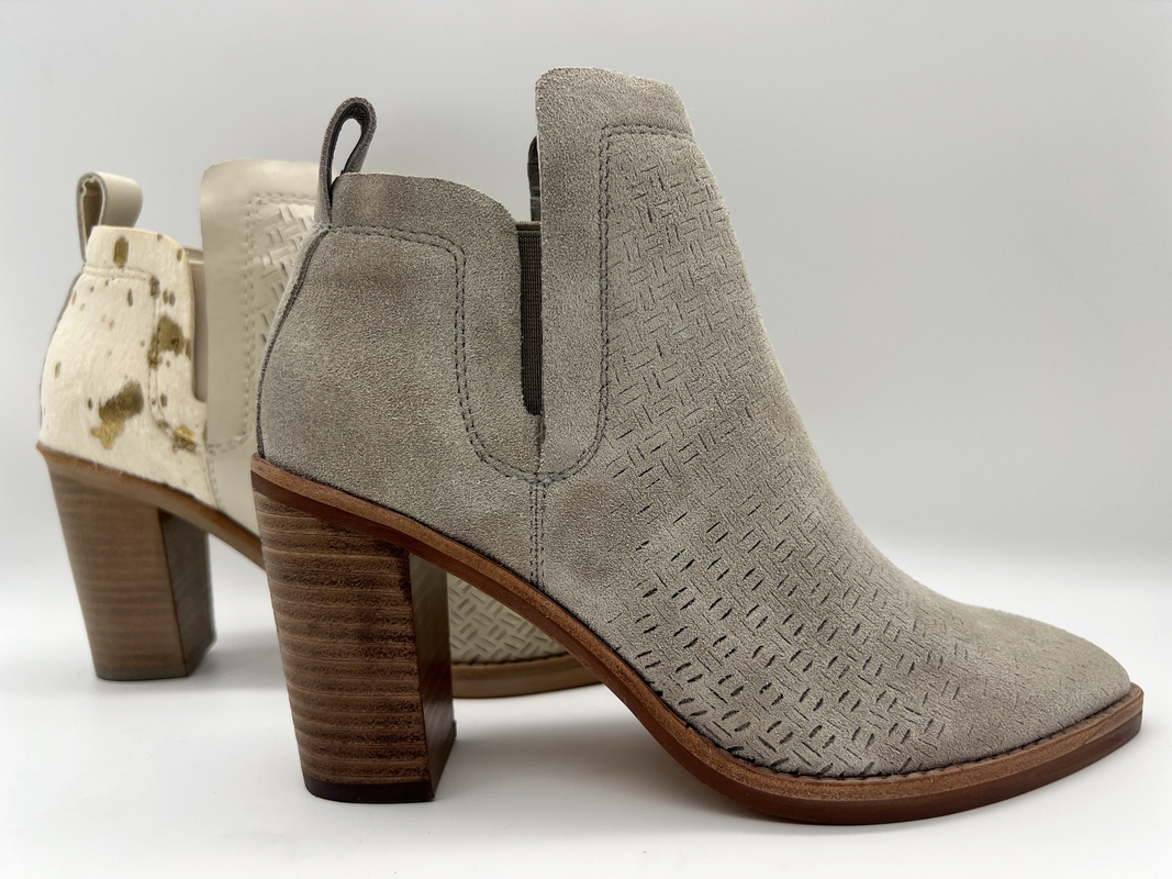 Τα ABS βάζουν τακούνια με TPR outsole, το μαλακές δέρμα σουέτ ρωγμών και τις μπότες αστραγάλων φορεμάτων των μεταλλικών τρίχας γυναικών δέρματος